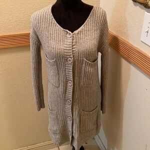Caslon gray knit long sleeve sweater dress!!